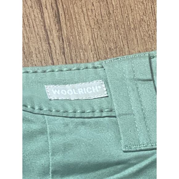 WOOLRICH Women’s Green Denim Capris Pockets Zipper Button Size 8 - Picture 3 of 5